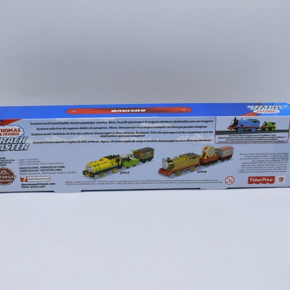 Gustavo 4 Passengers & Cargo Motorized Trackmaster Train Engine Fisher Price New - Picture 9 of 11